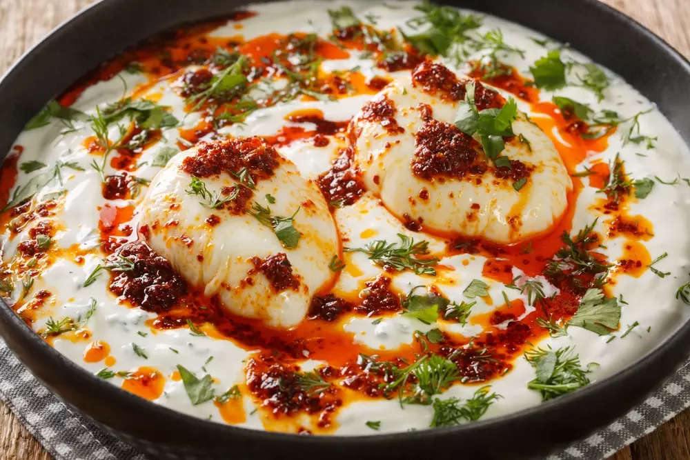 Turkish Eggs Recipe (cilbir) In A 'desi' Style - How To Make Turkish 